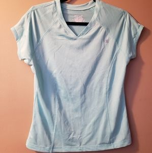 Champion Light Aqua Stretch Athletic V-Neck